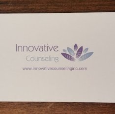 innvoative counseling business card