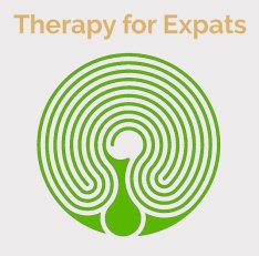 Therapy for Expats Logo labyrinth