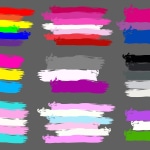 A few of the many pride flags.